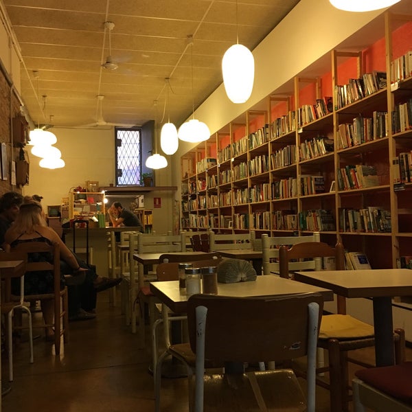 Photo taken at Babèlia Books &amp; Coffee by Irene M. on 7/14/2016