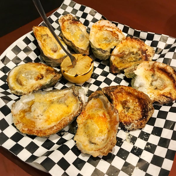 Who would have thought, you could found this delicious char-grilled parmesan garlic butter oyster on the half shells in the smokies.