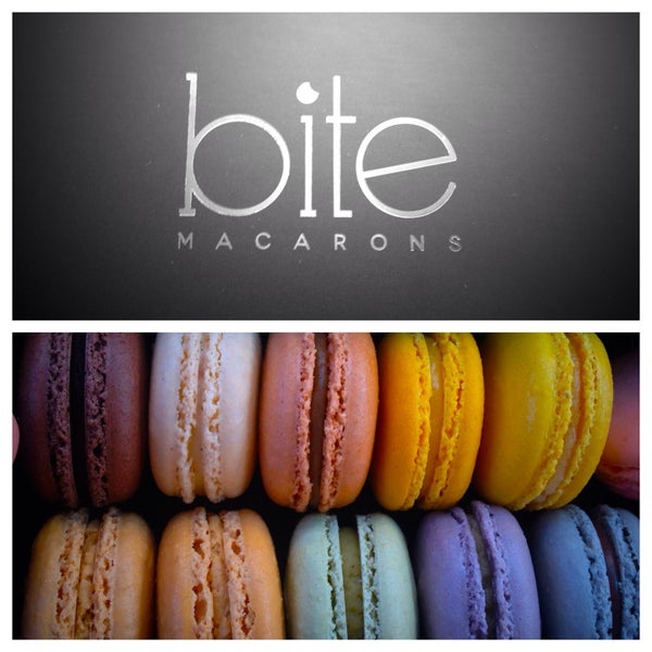 Photo taken at Bite Macarons by Tiffany D. on 8/14/2013