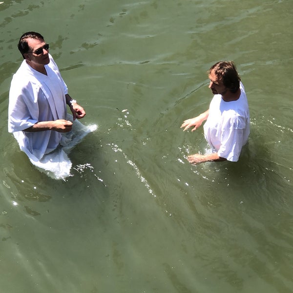 Photo taken at Yardenit – Jordan River Baptism by Evan B. on 5/4/2019
