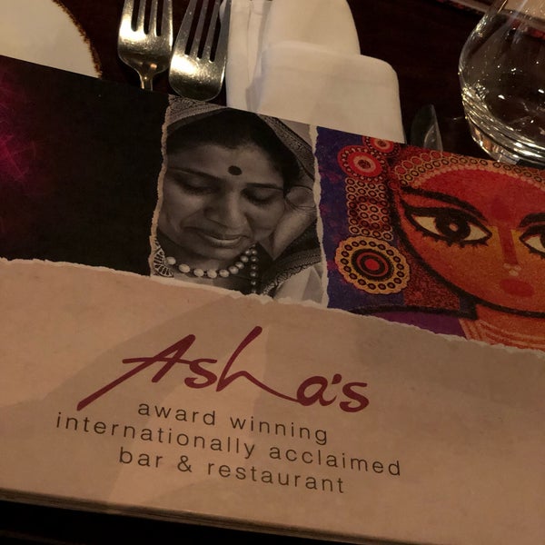 Снимок сделан в Asha&#39;s Contemporary Indian Cuisine пользователем Kaushal S. 6/13/2019