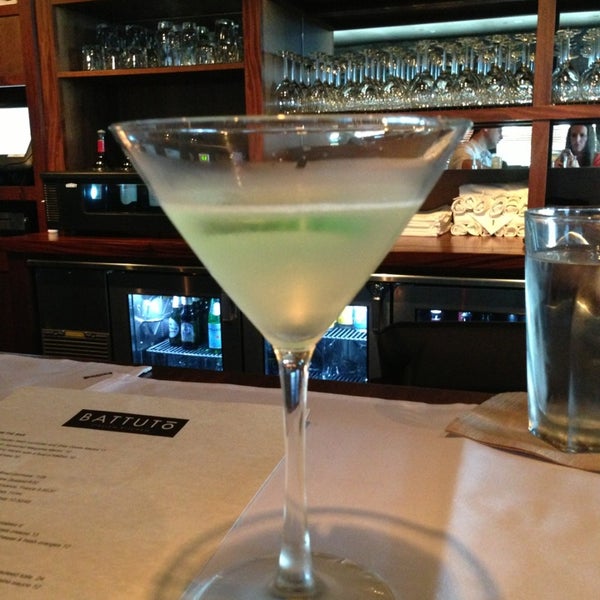 Get the garden fresh cucumber martini with Hendricks Gin, rather than Grey Goose. It's delicious!