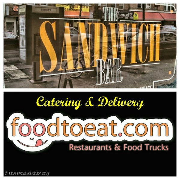 Great Business is modeled on great partnerships!  The Sandwich Bar & FoodtoEat team will do just that!  Log in to see our Delivery & Catering Menus!  We cater anywhere in New York City! 😊👍👬🍴🚗🚴