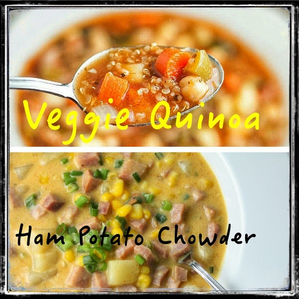 A nice chilly afternoon calls for a bowl of our healthy Veggie Quinoa or our unique Ham-Potato Chowder! 😋 🍲 🌱 ⛅