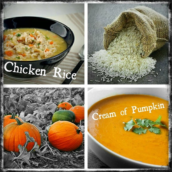 Brunch is over and the Sun's going down...  Time for Soup! Cream of Pumpkin & Chicken Rice is on tap today! 🍲 😄