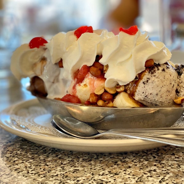 Photo taken at Sugar Bowl Ice Cream Parlor Restaurant by Ryan L. on 3/4/2020