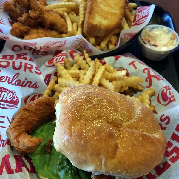 Photo taken at Raising Cane&#39;s Chicken Fingers by Theresa W. on 4/17/2014