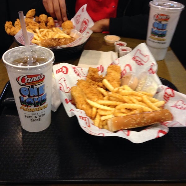 Photo taken at Raising Cane&#39;s Chicken Fingers by Ibrahim A. on 1/26/2014