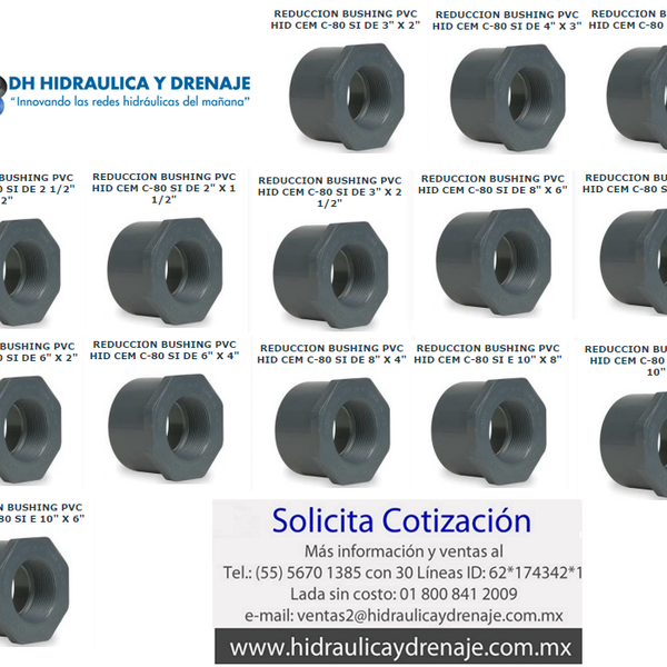 REDUCCION BUSHING PVC HID CEM