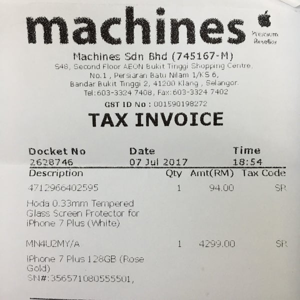 receipt machines