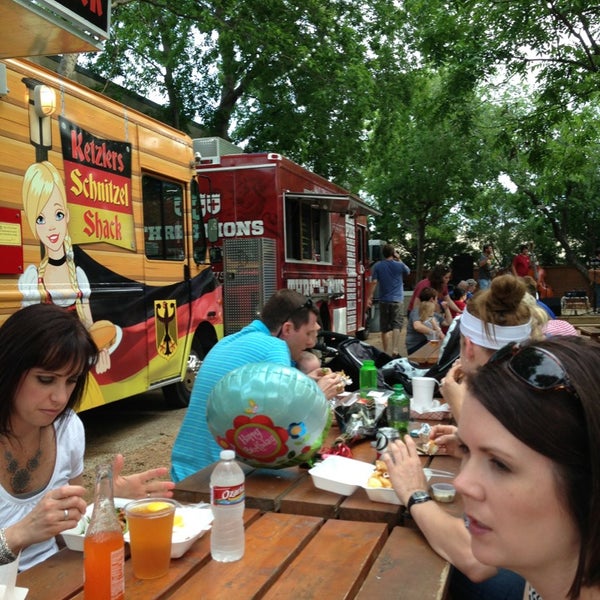 Photo taken at Fort Worth Food Park by Brent N. on 5/25/2013