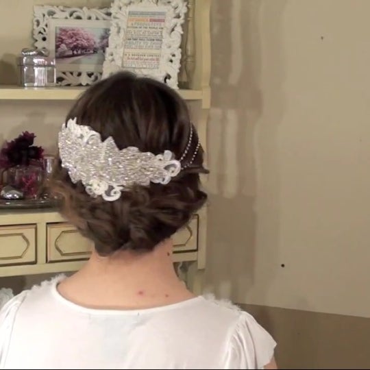 Hair updo for wedding or parties