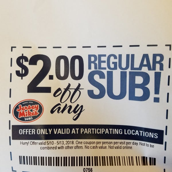 Photo taken at Jersey Mike&#39;s Subs by Rob B. on 5/10/2018