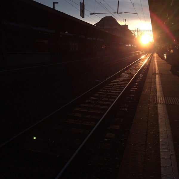 Photo taken at Bahnhof Uster by Sandro C. on 1/6/2014