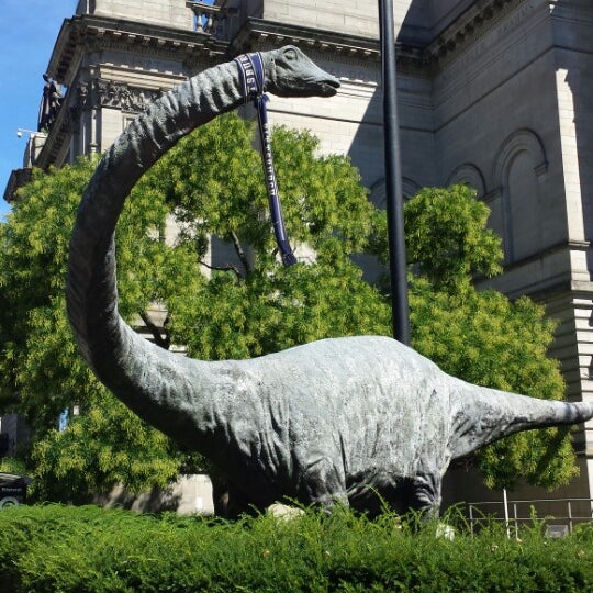Photo taken at Dippy the Dinosaur (Diplodocus carnegii) by Sarah C. on 9/6/2013