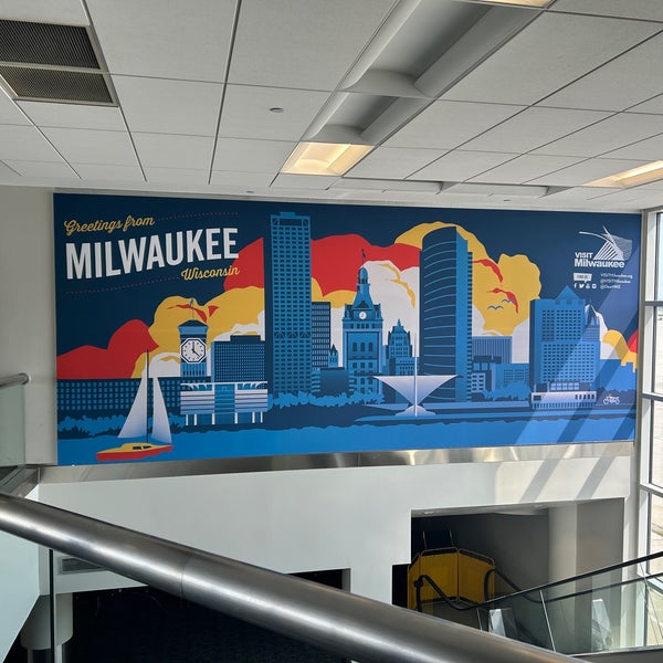 Photo taken at Milwaukee Mitchell International Airport (MKE) by Tarika Saada on 8/21/2023
