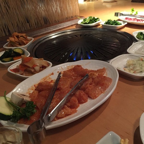 Photo taken at Wharo Korean BBQ by Billy U. on 3/28/2015