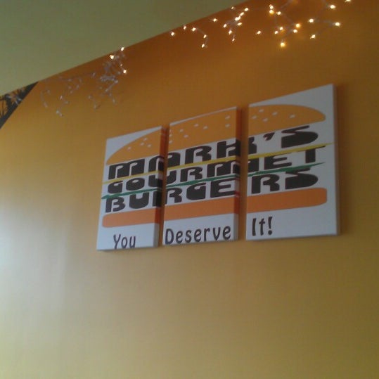 Photo taken at Mark&#39;s Gourmet Burgers by Di F. on 2/22/2013