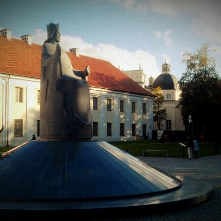 Photo taken at Monument to King Mindaugas by Vytautas J. on 9/14/2012