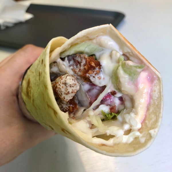 I went with the vegan chicken wrap. It was tasty, but nothing special.