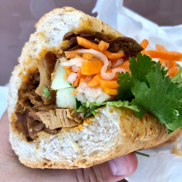 Best bánh mi in Manhattan with great vegan options. I love the curried mock chicken