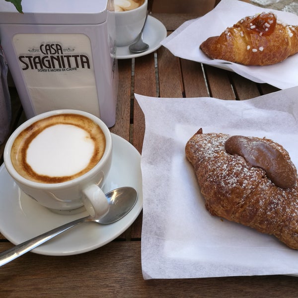 Great coffee and pastry for a quick breakfast