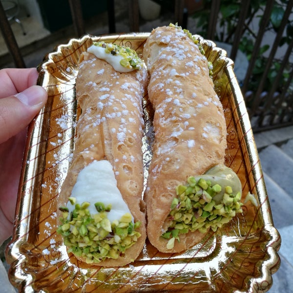 Amazing cannoli to eat on location and chocolate to take with you