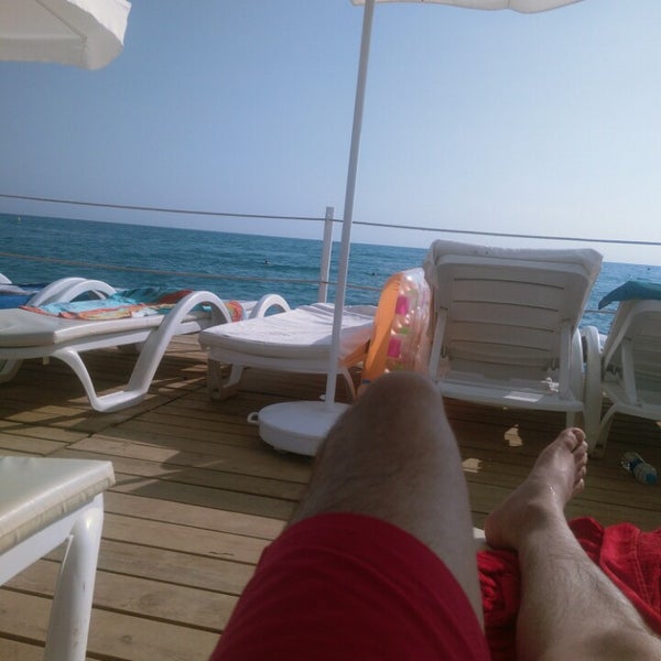Photo taken at Beach - Hotel Galeri Resort by Doğuş Ö. on 8/5/2014