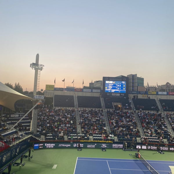 2/24/2022 tarihinde Valeria P.ziyaretçi tarafından Dubai Duty Free Dubai Tennis Championships'de çekilen fotoğraf