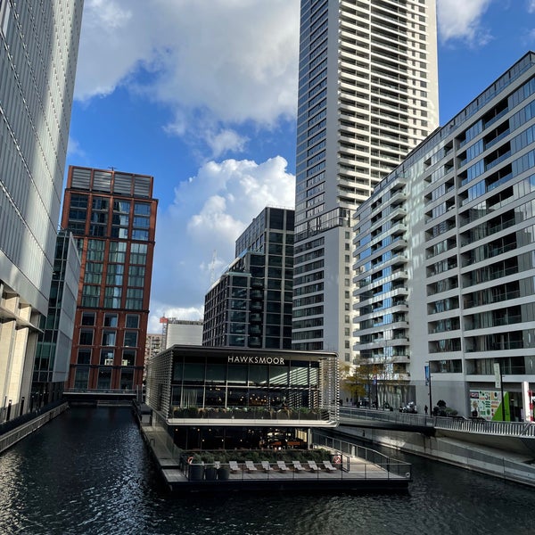 Photo taken at Canary Wharf by Moath on 10/24/2022