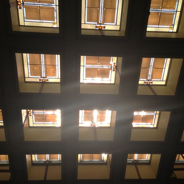 Photo taken at Frank Lloyd Wright&#39;s Unity Temple by Chrissy K. on 4/14/2013