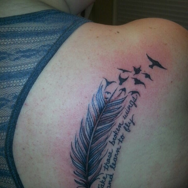 Take These Broken Wings And Learn To Fly Tattoo