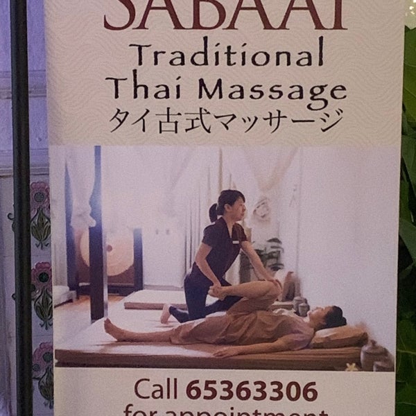 Photo taken at Sabaai Sabaai Traditional Thai Massage by Nick on 4/21/2019