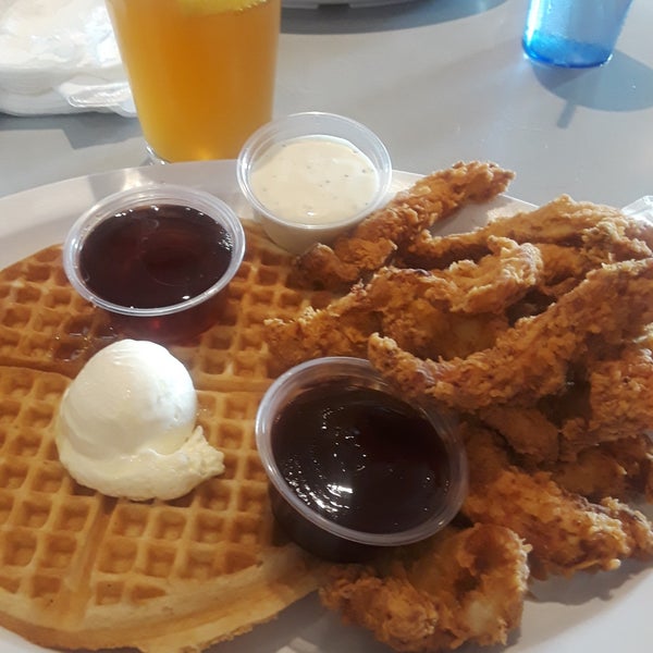 Photo taken at Home of Chicken and Waffles by Liz W. on 3/12/2018