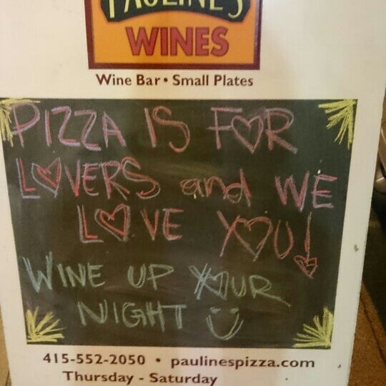 Photo taken at Pauline&#39;s Pizza &amp; Wine Bar by Liz W. on 11/20/2015