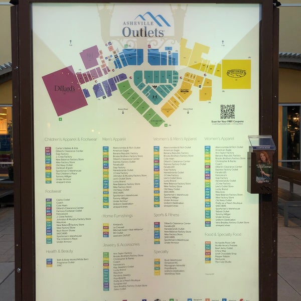 Map Of Asheville Mall Photos At Asheville Outlets - Asheville, Nc
