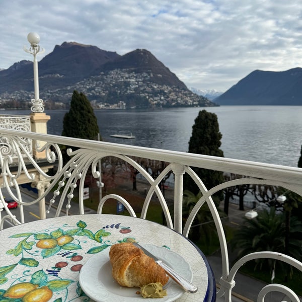 Photo taken at Hotel Splendide Royal Lugano by Blake B. on 12/6/2023