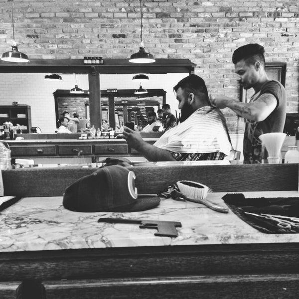 Photo taken at Baxter Finley Barber &amp; Shop by Neph T. on 6/8/2013