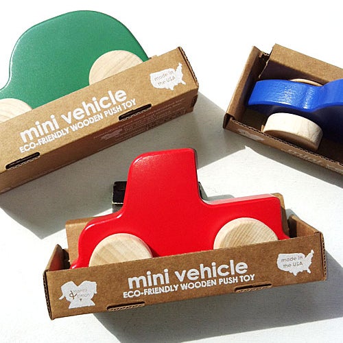 Just in! Manny & Simon eco-friendly mini wood toy cars.