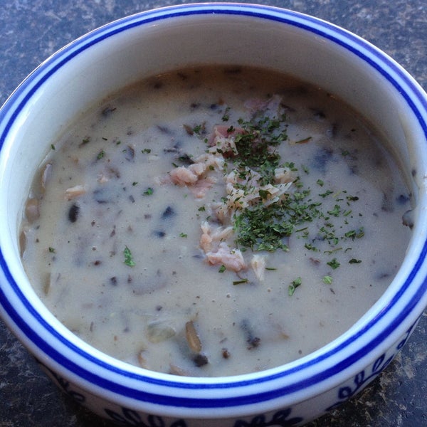 Mushroom & Bacon a perfect marriage. Now combined in Chef's Special soup. Get it at Pure Pasty today!