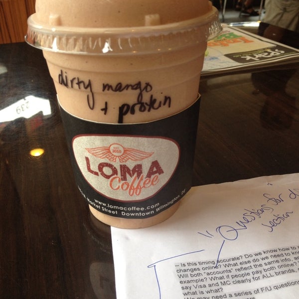 Das Foto wurde bei LOMA Coffee von Laura B. am 8/23/2013 aufgenommen