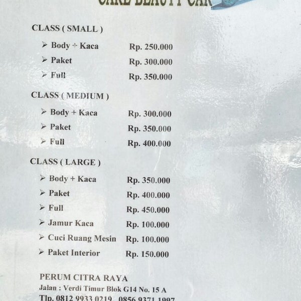 Photos At Duta Salon Mobil Car Wash In Tangerang