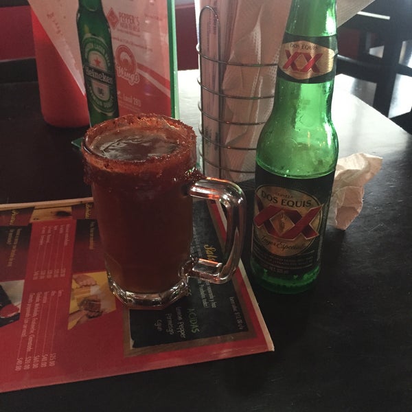 Photo taken at Pepe Pepper´s Wings by Gabo N. on 2/17/2015