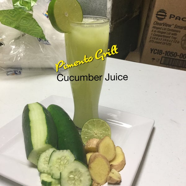 Ask about our Cucumber Juice .... Very refreshing