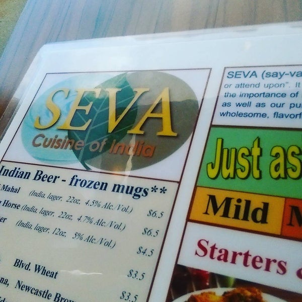 Photo taken at Seva Cuisine of India by Bill A. on 3/20/2016