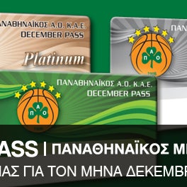 ΠΑΟ Basket! Mini κάρτες διαρκείας για το μήνα Δεκέμβριο από 30€! Προπώληση 22/11 - 8/12 από 30€! Αγοράστε τώρα την κάρτα σας στο viva.gr http://www.viva.gr/tickets/sports/paobc-decemberpass/