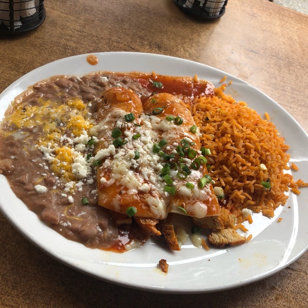 I love the atmosphere of the place and the food was amazing and the cocktails were strong. I had the rosemary chicken enchiladas with a watermelon margarita