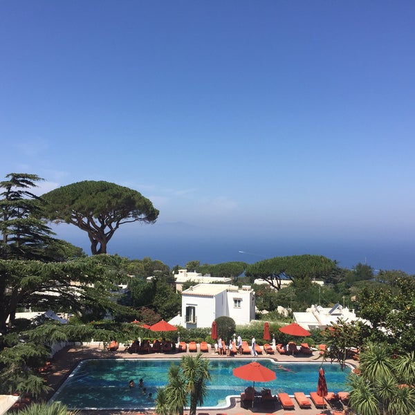Photo taken at Capri Palace Hotel &amp; Spa by S A. on 8/8/2017