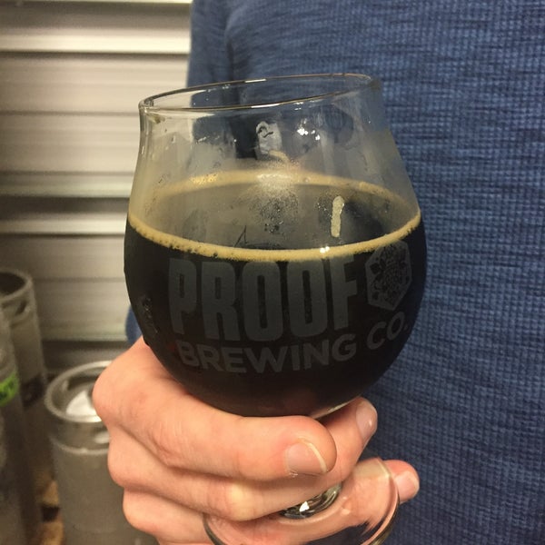 Photo taken at Proof Brewing Company by j r. on 1/17/2016
