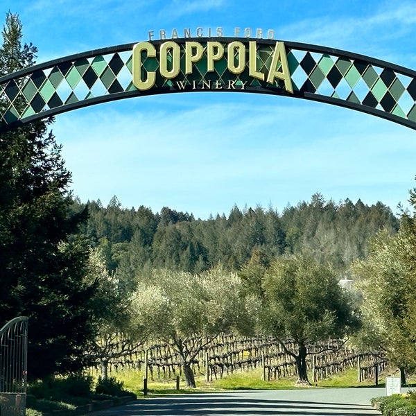 Photo taken at Francis Ford Coppola Winery by Denton B. on 3/2/2023